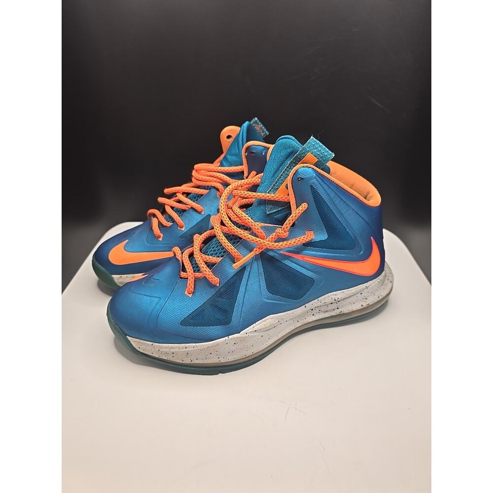 Nike Lebron X GS ‘Turquoise’ Size 6Y 543564-402